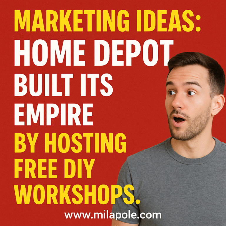 Marketing Ideas: How Home Depot’s Free DIY Workshops Built a Retail Empire