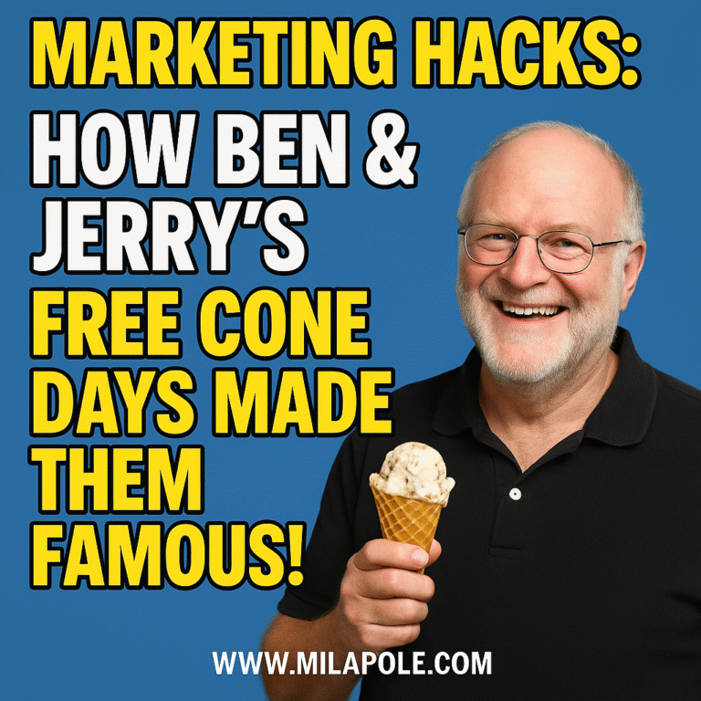 Marketing Hacks: How Ben & Jerry’s Free Cone Days Made Them Famous!