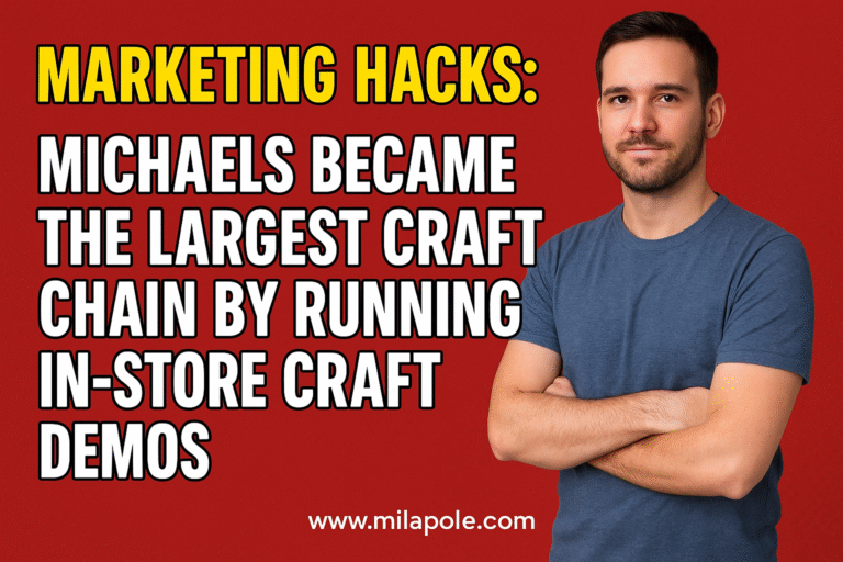 Marketing Hacks: Michaels became the largest craft chain by running in-store craft demos
